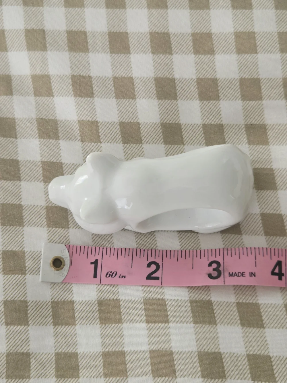 Vintage Shafford Porcelain Pig Napkin Rings, Set Of 2